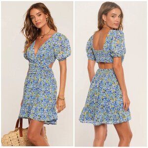 Revolve Heartloom Muna‎ Dress in Azure Size L